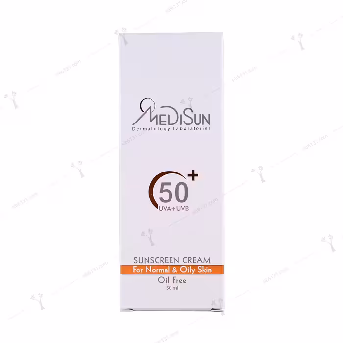 کرم ضد آفتاب بی رنگ مدیسان پوست معمولی و چرب  spf 50