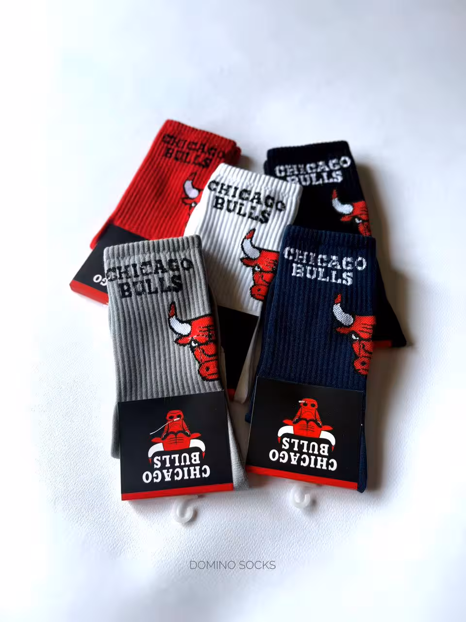 جوراب ساقدار دومینو نوشته دار سری شيکاگو بولز