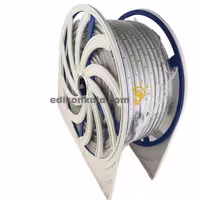 ریسه شلنگی سفید یخی تراکم 120 برش 20 سانتی متر شاهچراغ