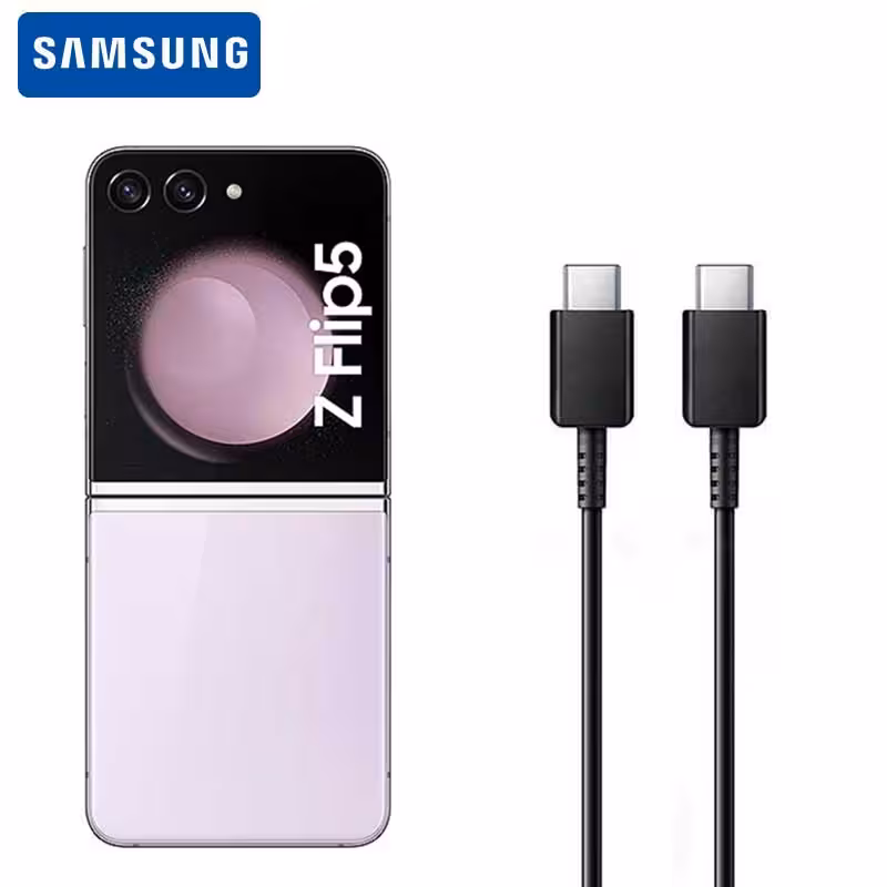 کابل شارژ سامسونگ Z Flip 5 فست شارژ تایپ سی به تایپ سی Samsung Type C Cable EP-DG977 3A