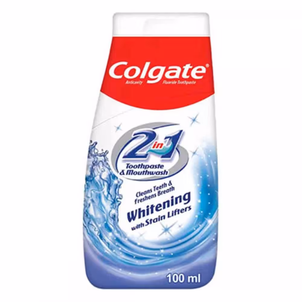 خمیردندان سفیدکننده و دهانشویه کلگیت Colgate مدل Whitening
