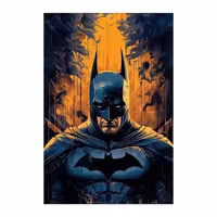 متال پوستر(براق)-طرحbatman  -کد04-سایزA4