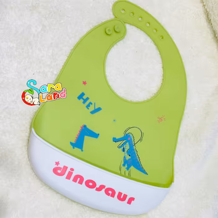 پیشبند سیلیکونی نوزاد طرح تمساح