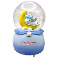 گوی موزیکال مدل پمپی Unicorn طرح اسب شاخدار و ماه