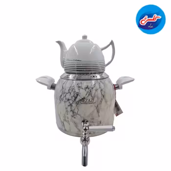 کتری قوری شیردار نزاز سنگی مشکی مدل 3025