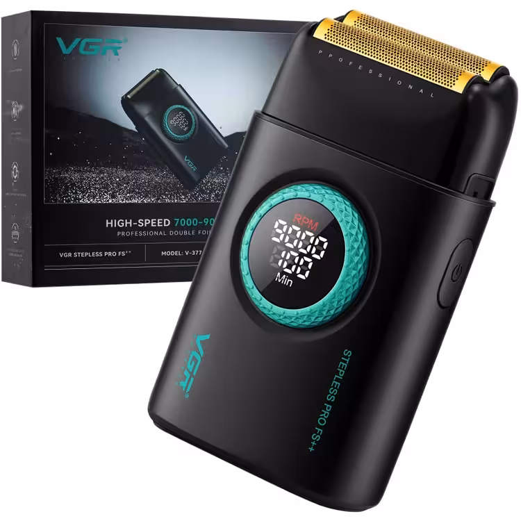 ماشین اصلاح شیور وی جی آر مدل V-377 با تکنولوژی برش مستقیم و استیل ضد زنگ