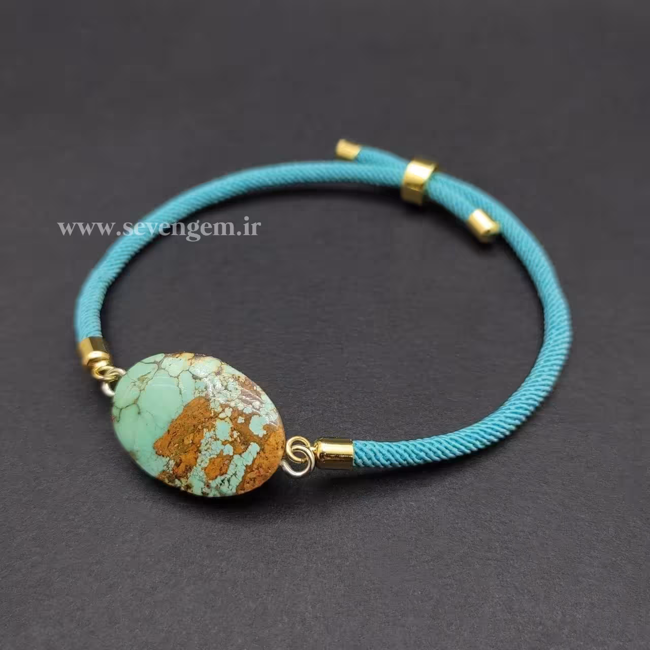 دستبند زنانه فیروزه نیشابور (کد88)