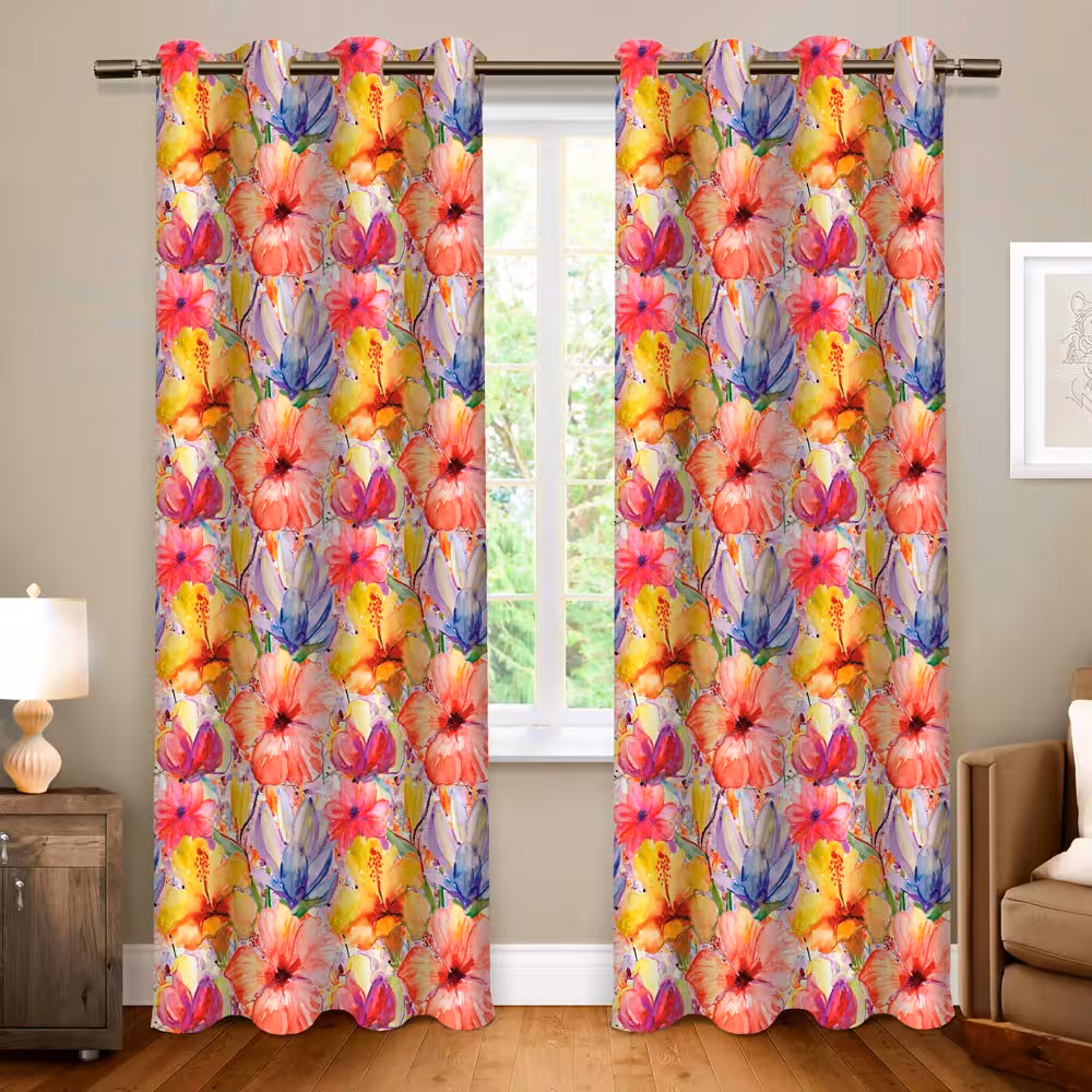 پرده پانچی کد 436 (طرح گل)