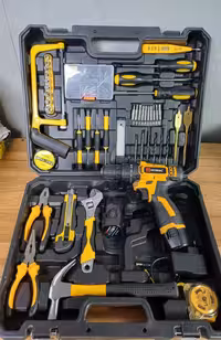 کیت دریل شارژی 18 ولت اینتی مکس 2 باتری با لوازم کامل مدل 0928