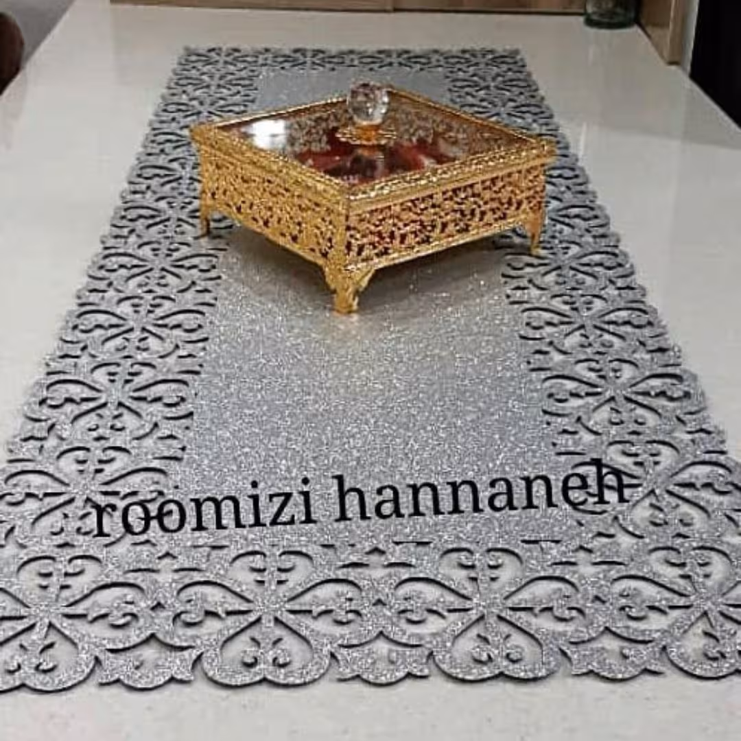 ست رومیزی چرم اکلیلی 40در 80