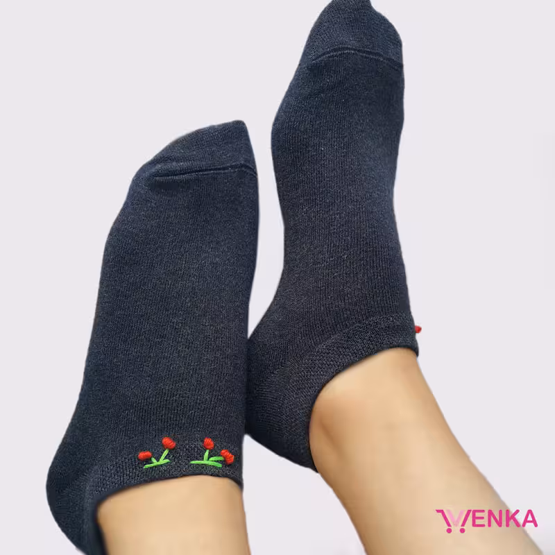 جوراب گلدوزی کد 7462