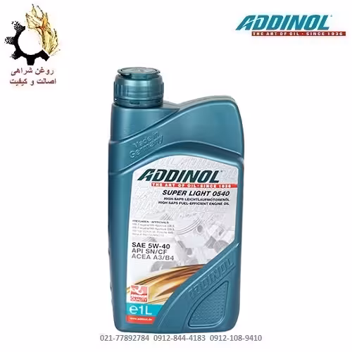 روغن موتور 5W-40 ادینول SN حجم 1 لیتر