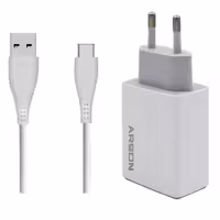 شارژر دیواری آرسون مدل AN-W3A به همراه کابل تبدیل usb-c