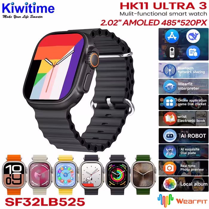 ساعت هوشمند HK مدل HK11 Ultra 3 سایز 49 میلیمتر