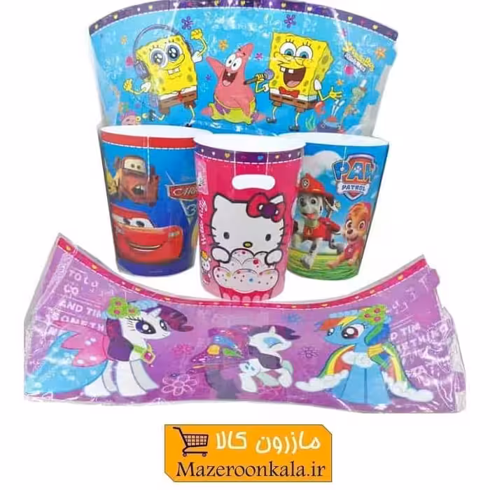 سطل زباله اتاق کودک با طرح های کارتونی PST-003