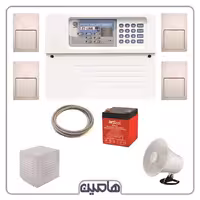 پکیچ کامل دزدگیر با تلفن کننده بتا(LINE) به همراه 4 عدد چشمی