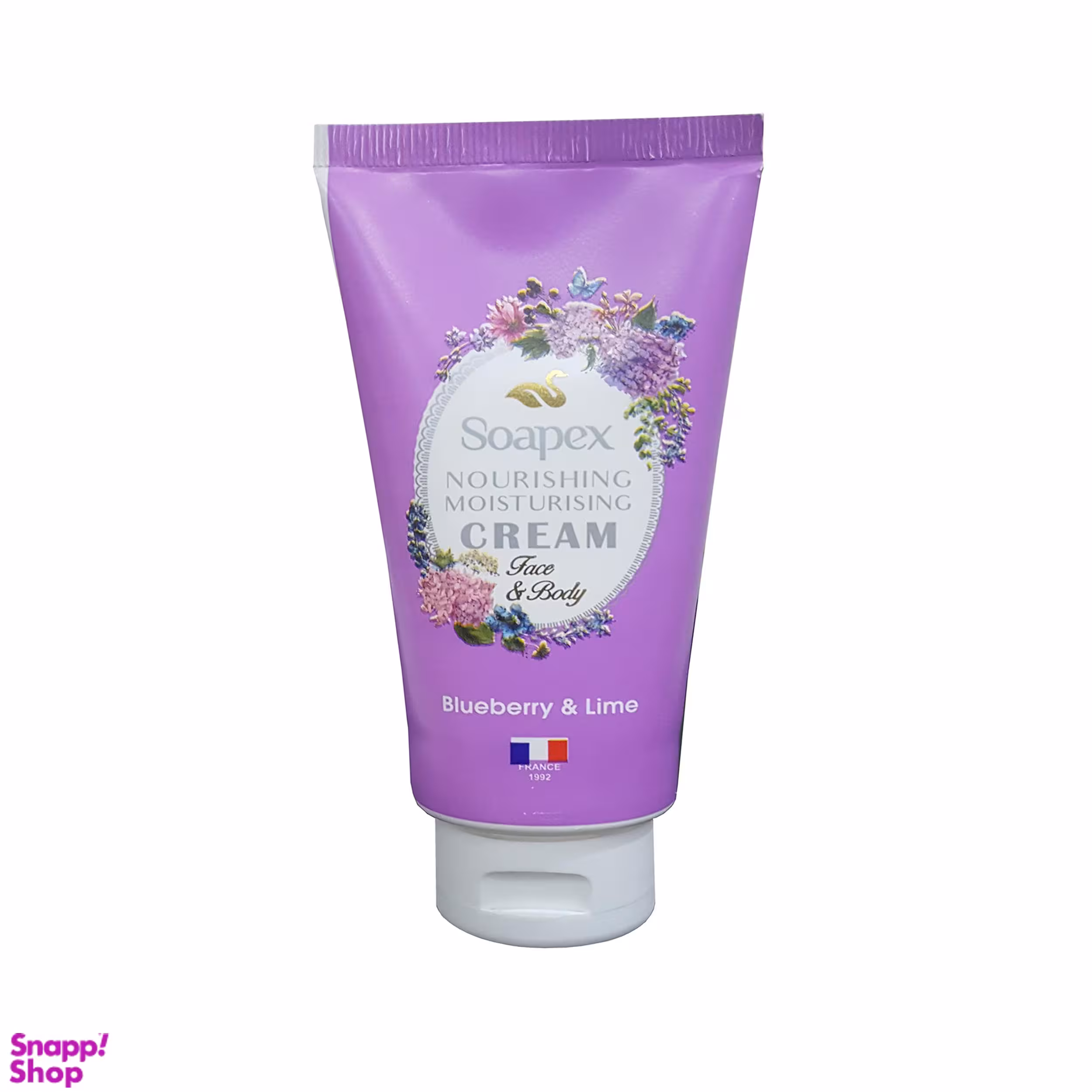 کرم آبرسان و مرطوب کننده سوپکس (Soapex) مدل Blueberry & Lime حجم 90 میلی‌ لیتر