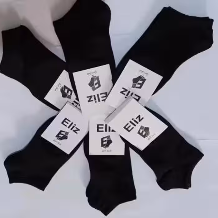 جوراب نخی اعلامشکی پک 6عددی مناسب خانم ها آقایان