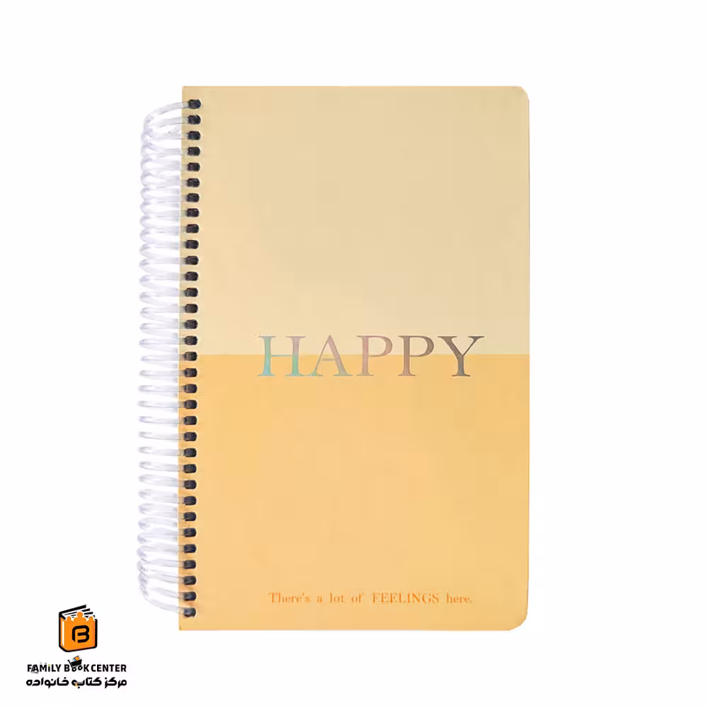 دفتر یادداشت زرد مدل HAPPY لانگو (Lango)
