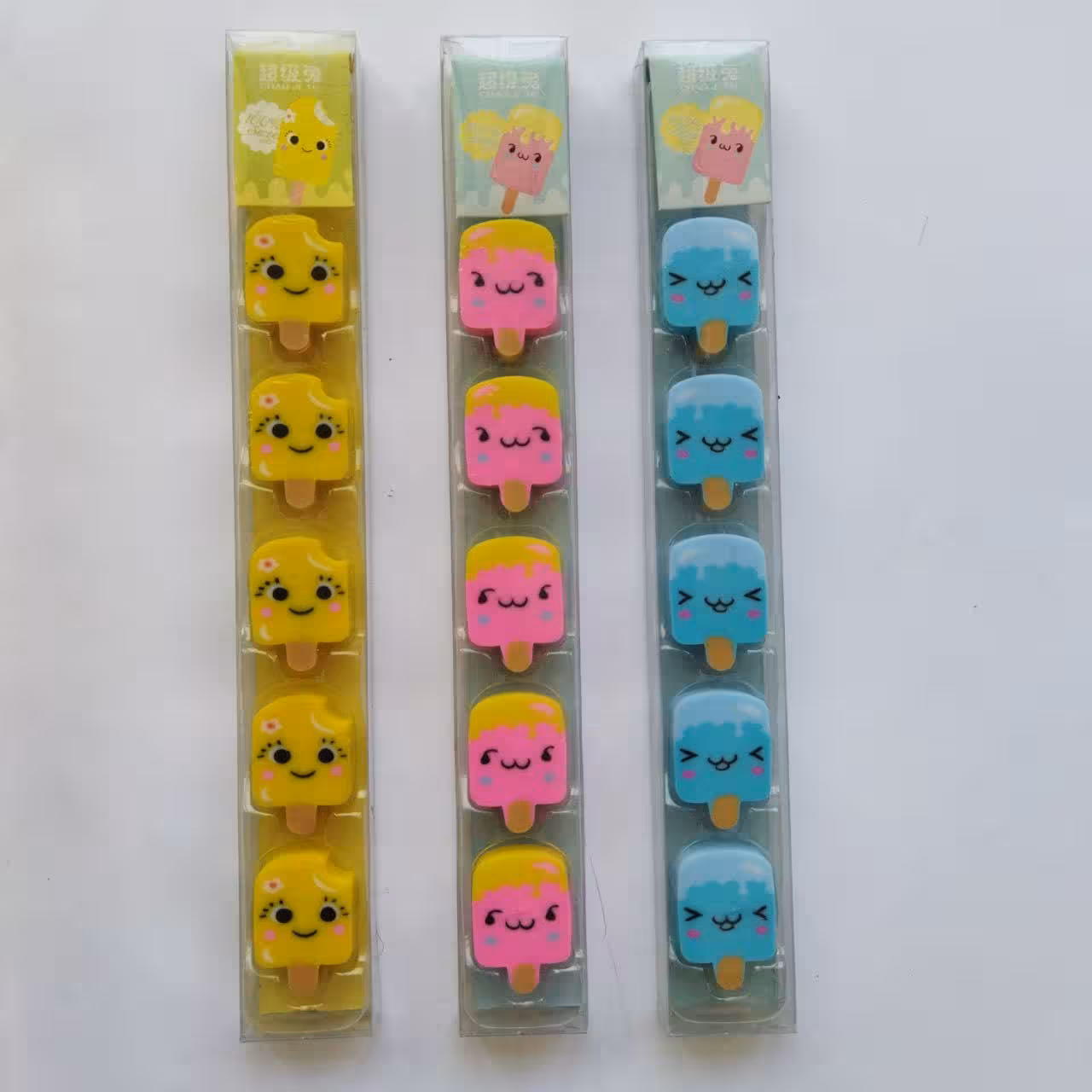 پاکن فانتزی طرح بستنی چوبی کوچک 5 عددی