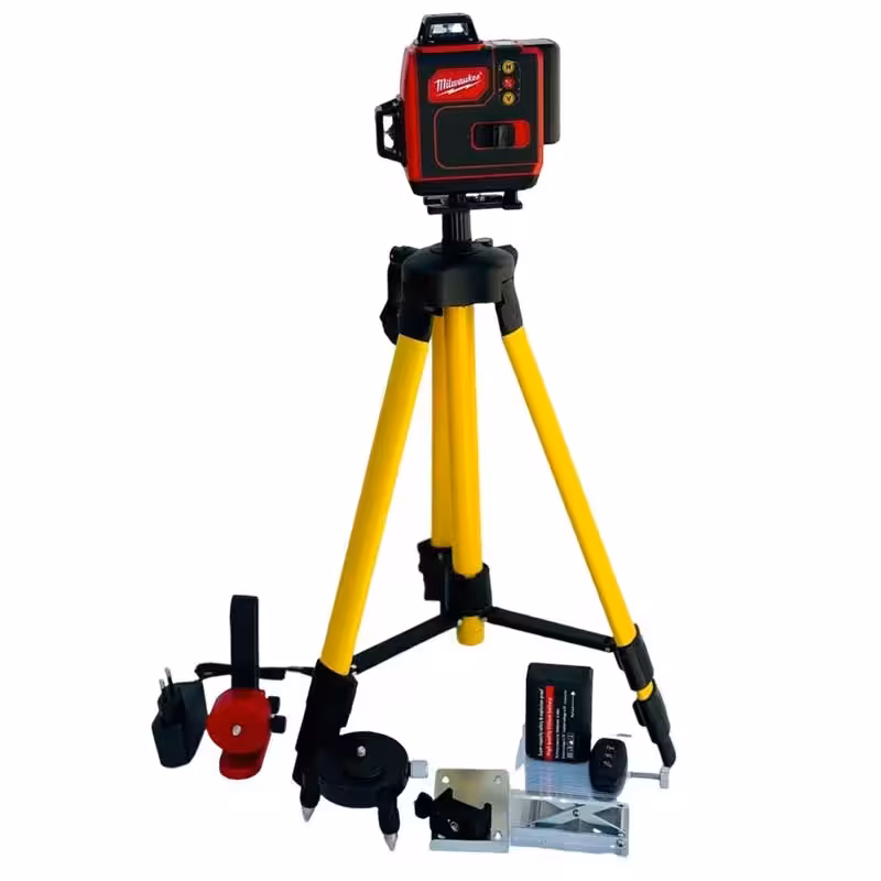 تراز لیزری 4 بعدی میلواکی دیجیتالی با پایه بلند