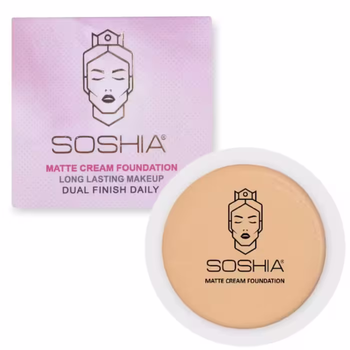 کرم گریم مات دوآل فینیش سوشیا  Soshia Dual Finish Matte Foundation