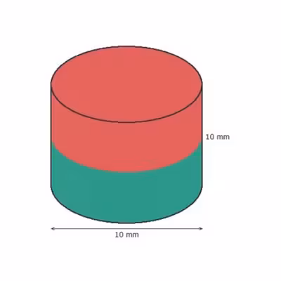 آهن ربا مدل نئودیمیوم دیسک D10x10mm بسته 8 عددی