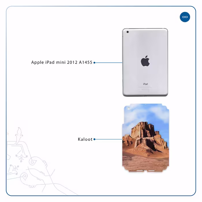 برچسب پوششی ماهوت مدل Kaloot مناسب برای تبلت اپل iPad mini 2012 A1455