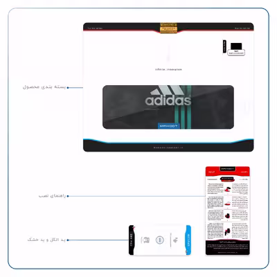 برچسب پوششی ماهوت مدل adidas-Logo مناسب برای تبلت اپل iPad Pro 9.7 2016 A1675