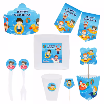  مجموعه 72 عددی تم تولد طرح شنا