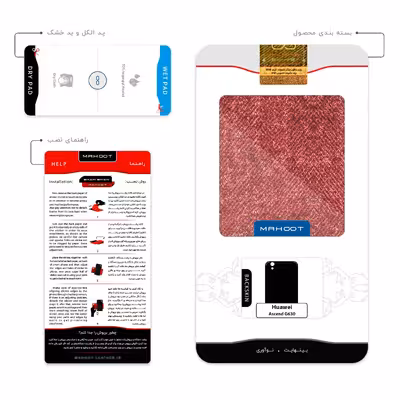 برچسب پوششی ماهوت مدل Fabric Texture 4 مناسب برای گوشی موبایل هوآوی Ascend G630