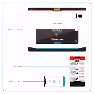 برچسب پوششی ماهوت مدل Gears-Of-War-Game مناسب برای تبلت سامسونگ Galaxy Tab A 9.7 2015 T550