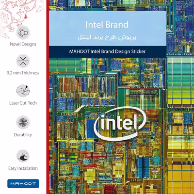 برچسب پوششی ماهوت مدل Intel Brand مناسب برای تبلت سامسونگ Galaxy Tab A 10.1 2016 T580