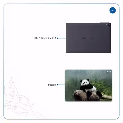 برچسب پوششی ماهوت مدل Panda مناسب برای تبلت اچ تی سی Nexus 9 2014