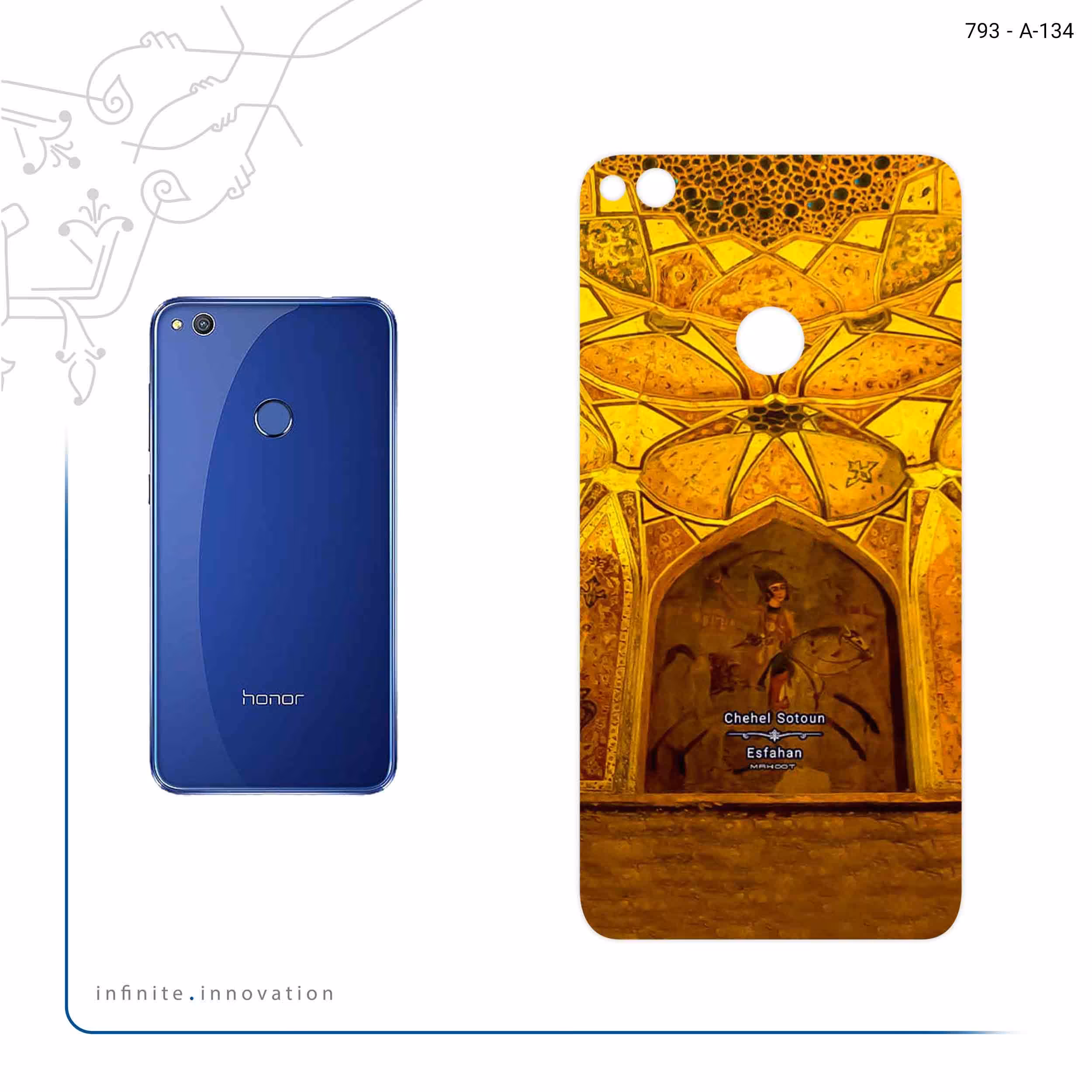 برچسب پوششی ماهوت مدل Chehel Sotoun Palace مناسب برای گوشی موبایل آنر 8 Lite