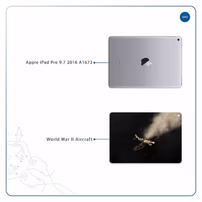برچسب پوششی ماهوت مدل World War II Aircraft مناسب برای تبلت اپل iPad Pro 9.7 2016 A1673