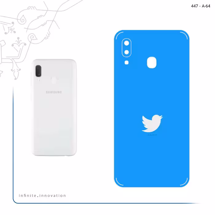 برچسب پوششی ماهوت مدل Tweeter مناسب برای گوشی موبایل سامسونگ Galaxy A20e