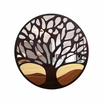 تابلو آینه طرح درخت مدل MM019