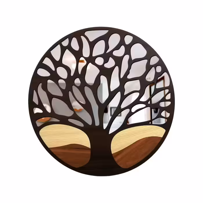 تابلو آینه طرح درخت مدل MM019