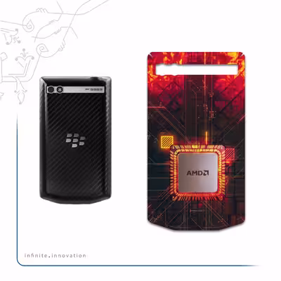 برچسب پوششی ماهوت مدل AMD-Brand مناسب برای گوشی موبایل بلک بری P9983