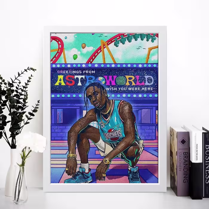 تابلو مدل تراویس اسکات Travis Scott کدS1625-w