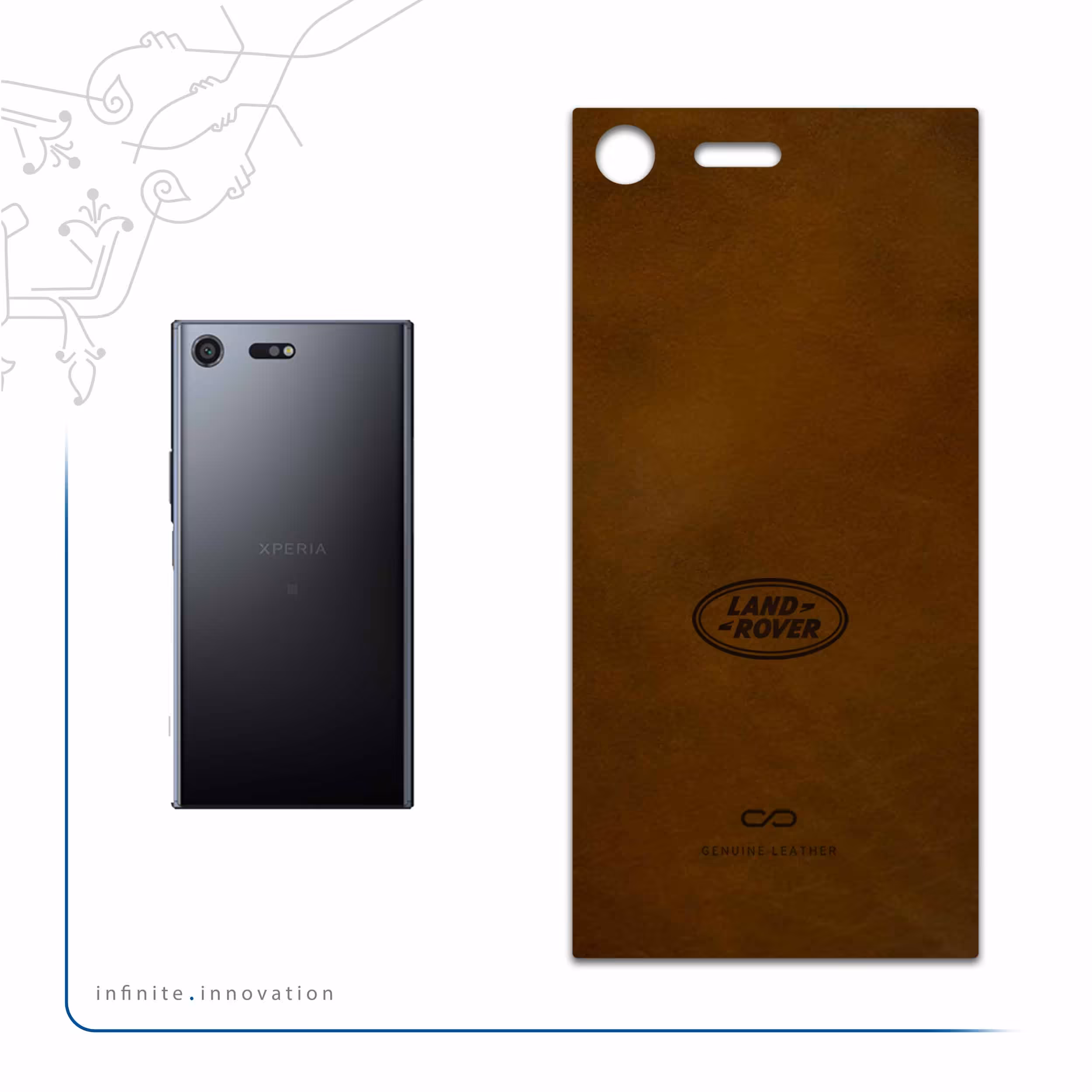برچسب پوششی ماهوت مدل BFL-RNG_RVR مناسب برای گوشی موبایل سونی Xperia XZ Premium