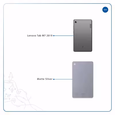 برچسب پوششی ماهوت مدل Matte-Silver مناسب برای تبلت لنوو Tab M7 2019