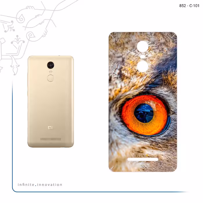 برچسب پوششی ماهوت مدل Owl eyes مناسب برای گوشی موبایل شیائومی Redmi Note 3