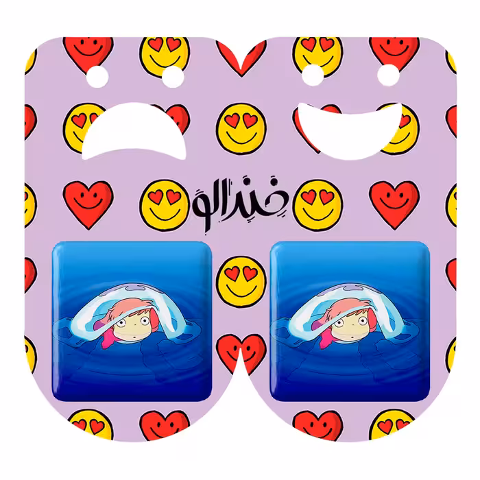 پیکسل خندالو مدل انیمه پونیو Ponyo کد 4891 به همراه مگنت