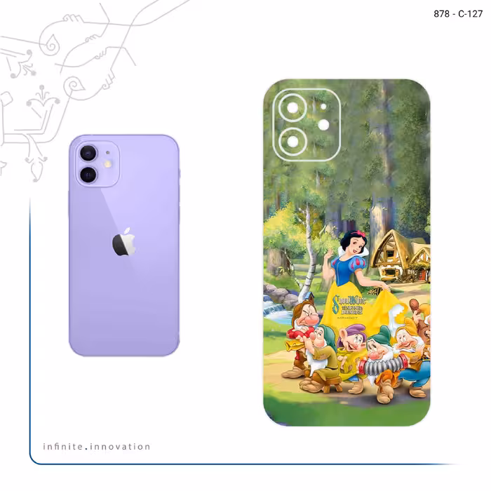 برچسب پوششی ماهوت مدل Snow White مناسب برای گوشی موبایل اپل iPhone 12