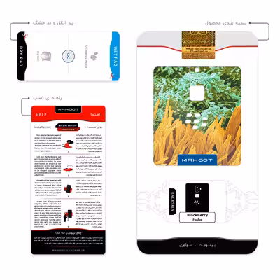 برچسب پوششی ماهوت مدل Atom Universe 6 مناسب برای گوشی موبایل بلک بری Evolve