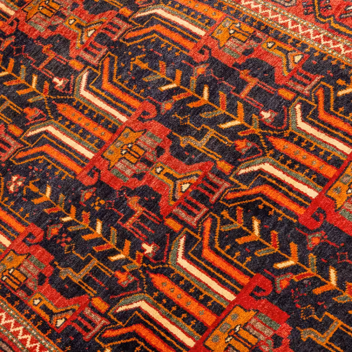 فرش دستبافت دو متری مدل نقشه بلوچ  کد 33.1826