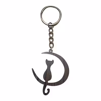 جاکلیدی مدل گربه و ماه