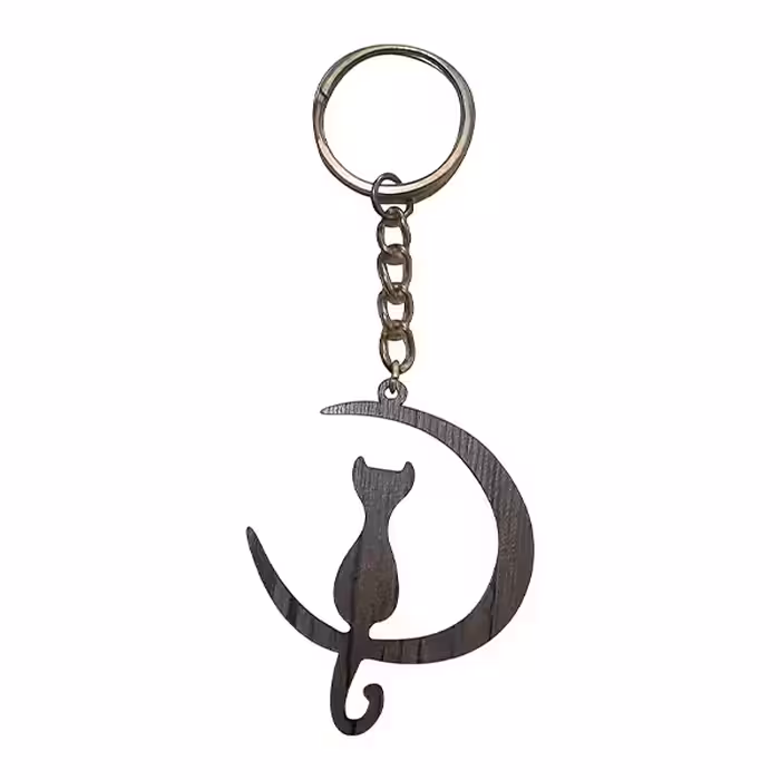 جاکلیدی مدل گربه و ماه